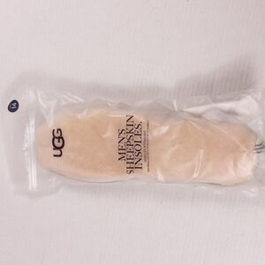 UGG Sheepskin Insoles Mens Size 14 Natural Beige Replacement 1101442 NIB